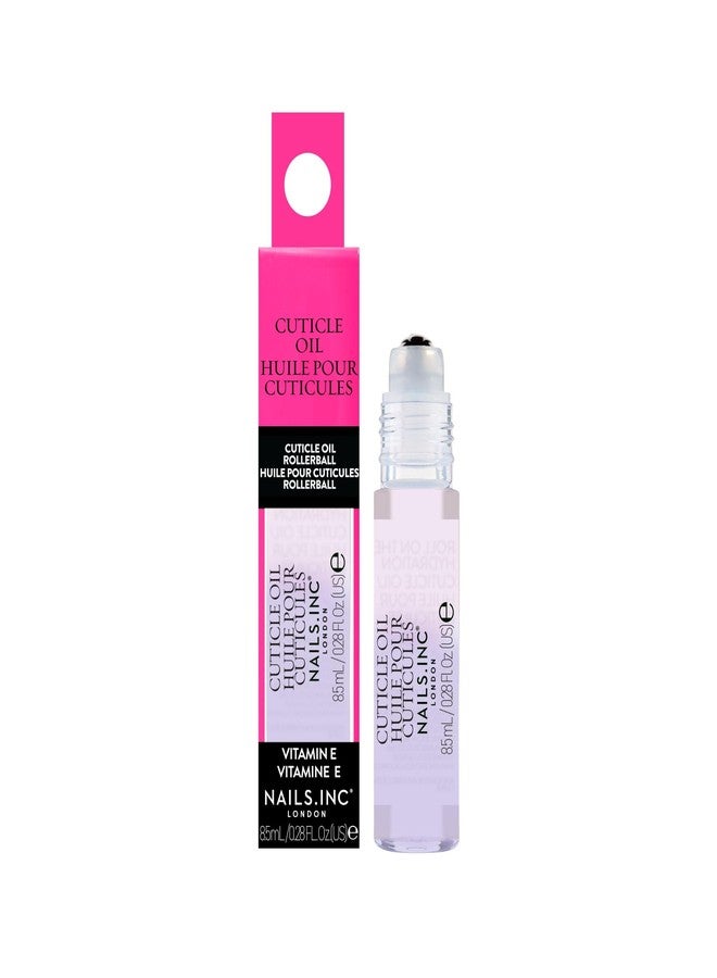Nails Inc Vitamin E Cuticle Oil Rollerball, Strengthens Cuticles, Intense Hydration, Ultra Moisturizing, Fast Absorbing, Helps With Cracking And Hangnails, Mess Free, Travel Sized, 0.28 Fl Oz - Image 1
